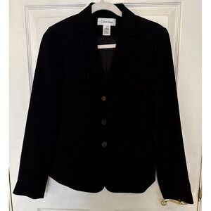 Calvin Klein Black Blazer‎ Size 4